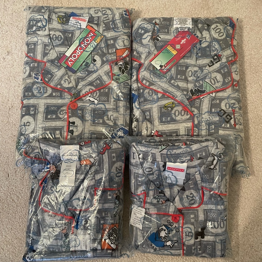 Matching Family Pajamas, Monopoly, by Pajamagram